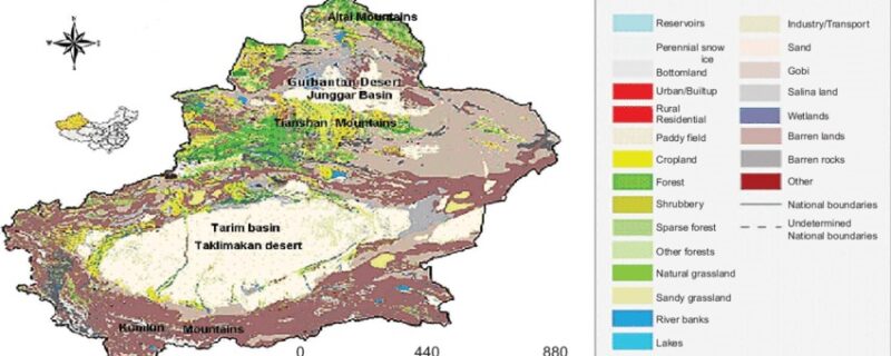xinjiang province geography